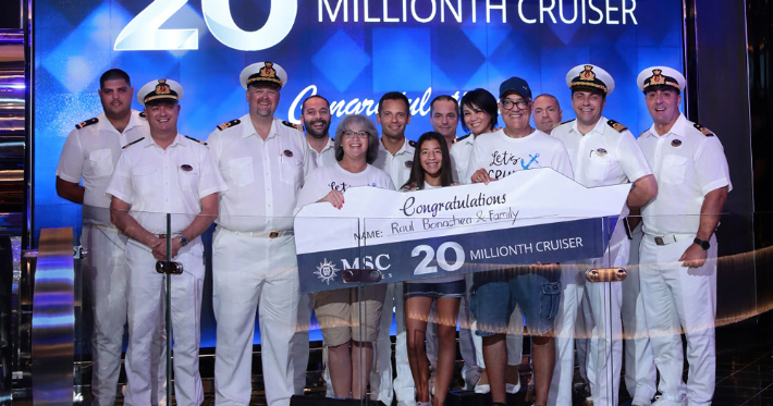 MSC Cruzeiros supera a marca de 20 milhões de passageiros