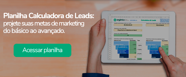 Planilha calculadora de Leads