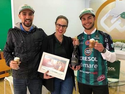 Estevão Stumpf e Analice Lourenci