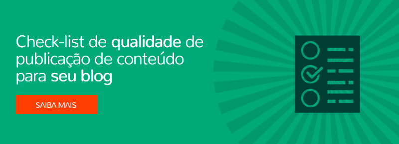 Check-list de qualidade de publicação de conteúdo para seu blog