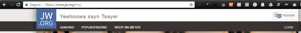 Site JW.org traduzido para o dialeto Hunsrik
