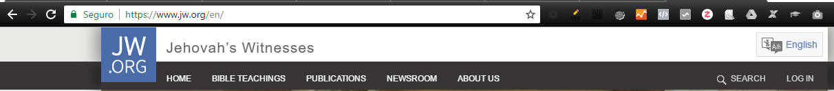 Site JW.ORG em Inglês