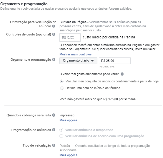 Criar Campanha no Facebook - Passo 2.4